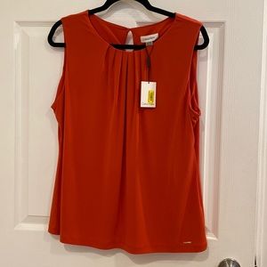 Calvin Klein blouse - orange, brand new with tags, size XL